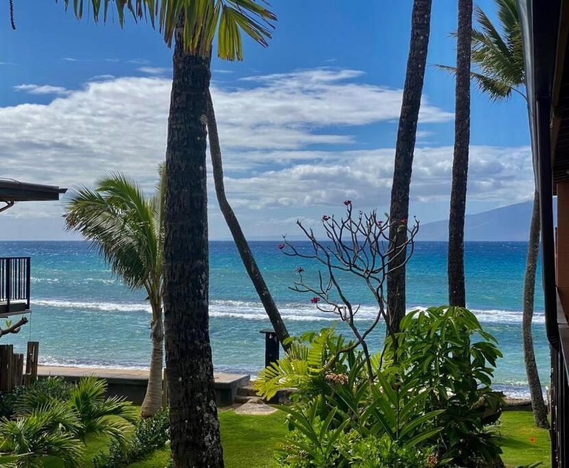 Oceanfront With Aircon-Hear The Waves-Amazing Views-Wifi Apartman Lahaina Kültér fotó